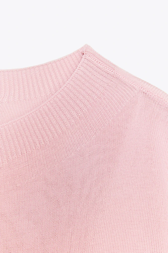 TOP EN MAILLE MANCHES AMPLES