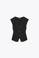 TOP GILET INTERLOCK