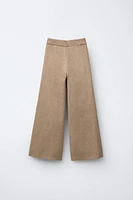 WIDE LEG KNIT PANTS