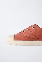 COTTON SNEAKERS WITH ELASTIC STRAP