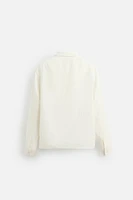 LIMITED EDITION LINEN WOOL HERRINGBONE OVERSHIRT