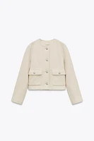 VESTE BOUCLÉ À BOUTONS