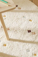 TAPIS ENFANT LOSANGES BRODÉS MULTICOLOREs