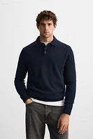 WOOL KNIT POLO