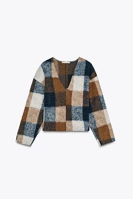 SOFT CHECK SWEATSHIRT