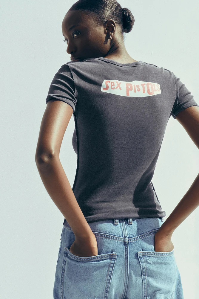 WASHED EFFECT T-SHIRT ©SEX PISTOLS