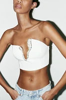 JEWEL CROP TOP