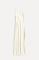 ROBE MI-LONGUE SATINÉE 50E ANNIVERSAIRE