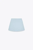 PIPED KNIT MINI SKIRT
