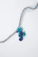 SEAHORSE BEADED NECKLACE