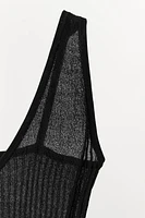 BODY EN MAILLE PLISSÉE