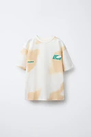 T-SHIRT À IMPRIMÉ TACHES TEXTE