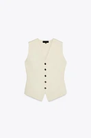 PLAIN KNIT VEST