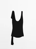 Crepe top with knot detail - Limited Edition