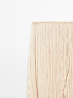 Pleated skirt with fold detail - Limited Edition