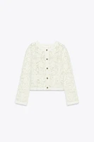 CROCHET BUTTON JACKET