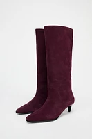 HEELED SUEDE BOOTS