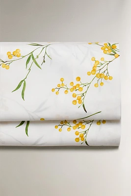 DRAP DE DESSUS SATIN IMPRIMÉ MIMOSA