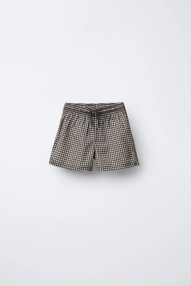 6-14 ANS/ SHORT DE BAIN À CARREAUX VICHY
