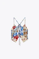 REVERSIBLE ASYMMETRIC PRINT TOP