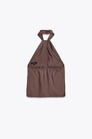 KNOTTED HALTER TOP VEST