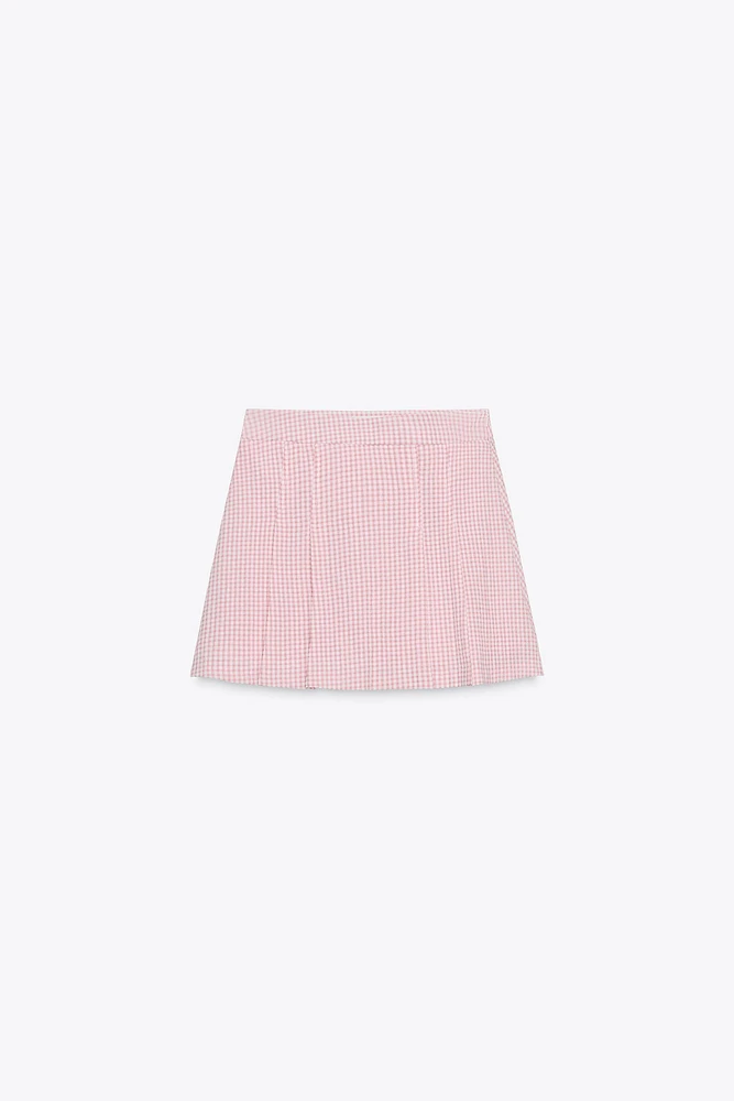 JUPE-CULOTTE À CARREAUX VICHY