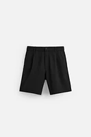 TEXTURED REGULAR FIT SHORTS