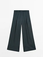 Pantalon fluide effet froiss
