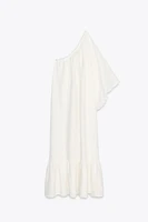 ZW COLLECTION 100% LINEN ASYMMETRIC DRESS