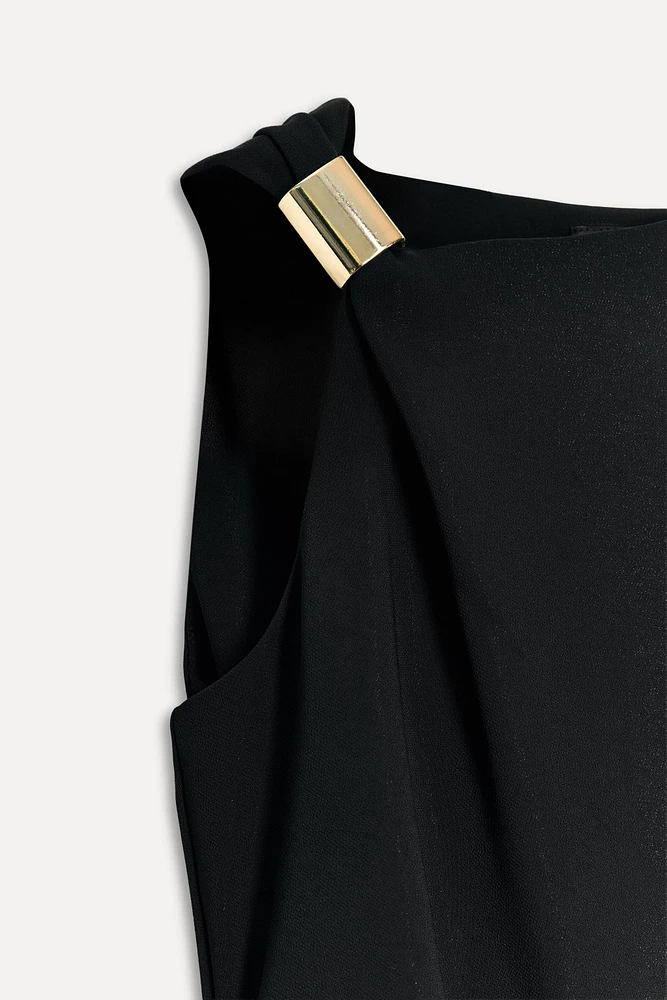 ROBE ASYMÉTRIQUE AJUSTÉE 50E ANNIVERSAIRE