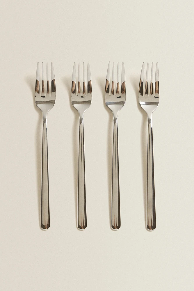 LOT TENEDORES ACERO BRILLO (LOT DE 4)