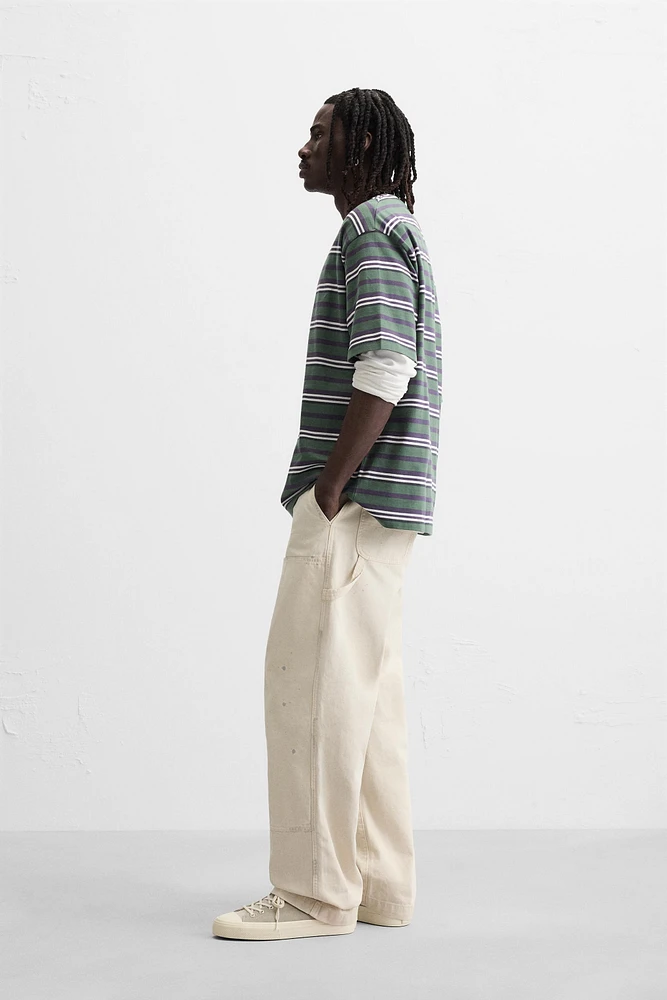 STRIPED JACQUARD T-SHIRT
