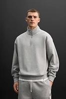 QUARTER ZIP SWEATSHIRT