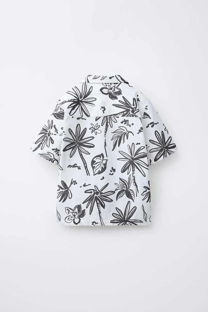 PALM TREE PRINT SHIRT