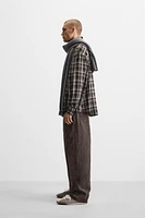 RELAXED FIT PLAID SHIRT