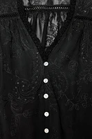 CHEMISE BRODÉE ENTRE-DEUX