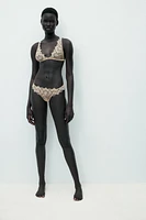 SOUTIEN-GORGE TRIANGLE MESH DENTELLE