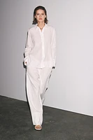 PANTALON LARGE 100 % LIN COLLECTION ZW