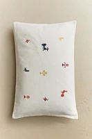HOUSSE DE COUSSIN MINI BRODERIE