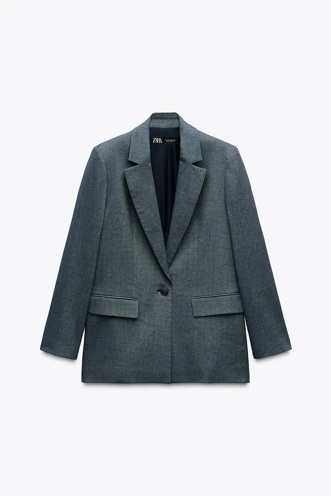 BLAZER DROIT À ÉPAULETTES