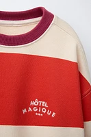 HÔTEL MAGIQUE © X ZARA STRIPED SWEATSHIRT