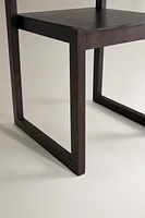 CHAISE STRUCTURE BOIS ET CUIR