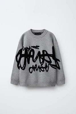 GRAFFITI KNIT SWEATER