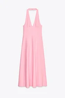ROBE MI-LONGUE AVEC ENCOLURE AMÉRICAINE