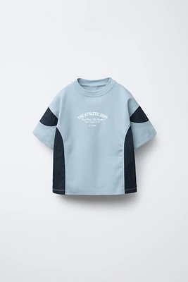 NYLON TEXT T-SHIRT