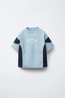 NYLON TEXT T-SHIRT