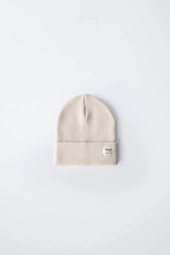 RIBBED COTTON HAT