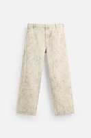 PANTALON DE CHARPENTIER À IMPRIMÉ ABSTRAIT