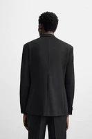 WOOL BLEND TUXEDO SUIT BLAZER