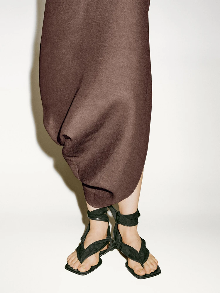 Robe midi asymétrique dans le bas - Limited Edition